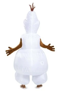Frozen Olaf Inflatable Costume For Adults -Halloween Night Deals Store frozen adult olaf inflatable costume alt 1