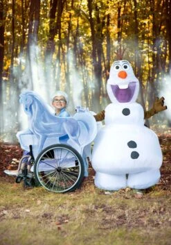 Frozen Olaf Inflatable Costume For Kids 4 Frozen Olaf Inflatable Costume For Kids -Halloween Night Deals Store frozen child olaf inflatable costume alt 2