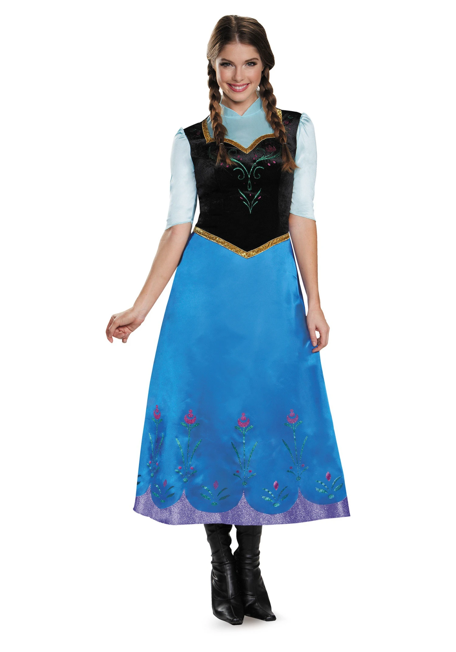 Disguise Frozen Traveling Anna Deluxe Costume For Women 1 Disguise Frozen Traveling Anna Deluxe Costume For Women