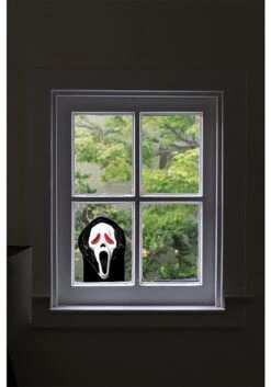 Fun World Ghost Face Window Peeper Decoration -Halloween Night Deals Store ghost face window peeper alt 1