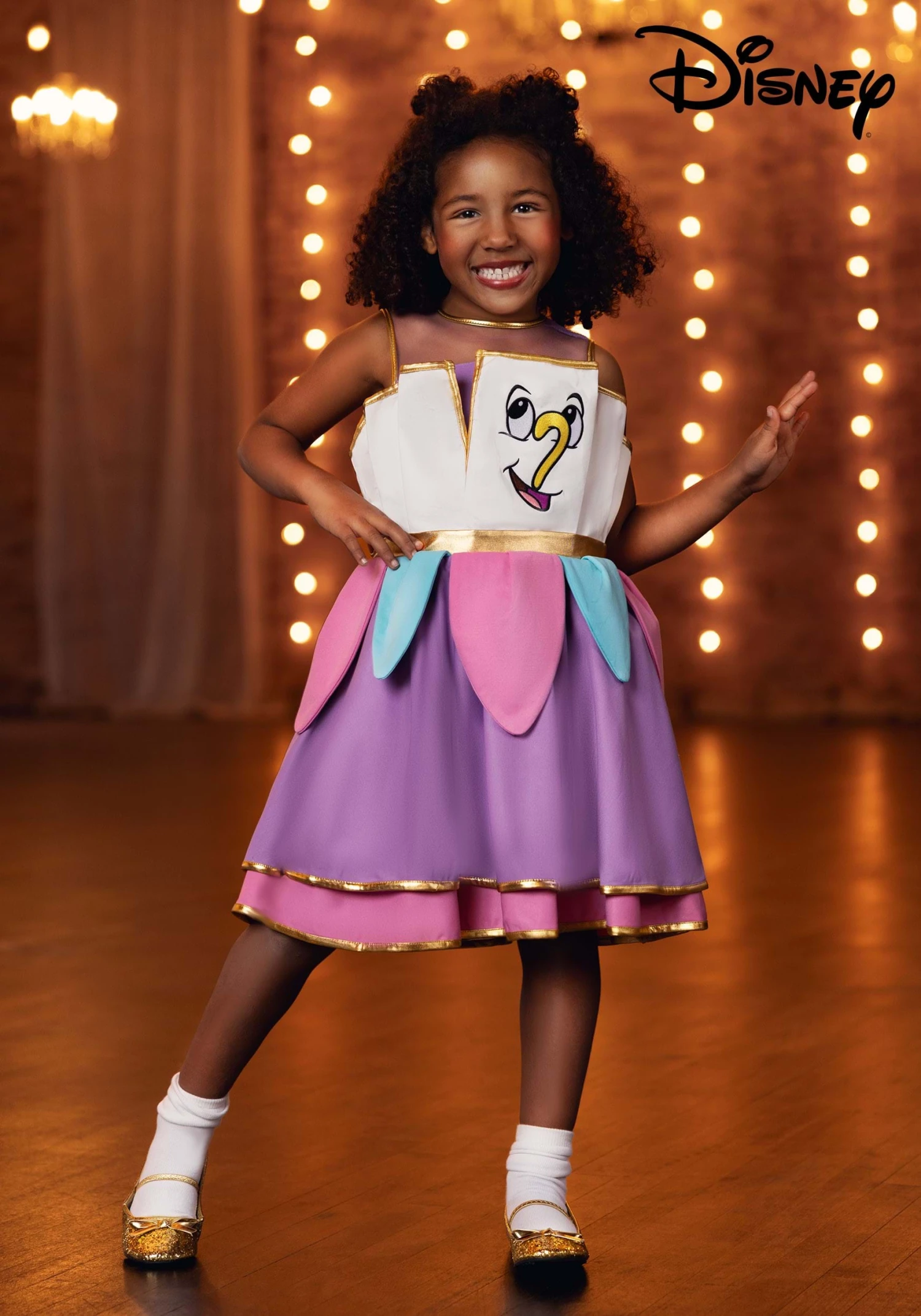 Girl's Disney Beauty And The Beast Chip Costume Dress 1 Girl's Disney Beauty And The Beast Chip Costume Dress