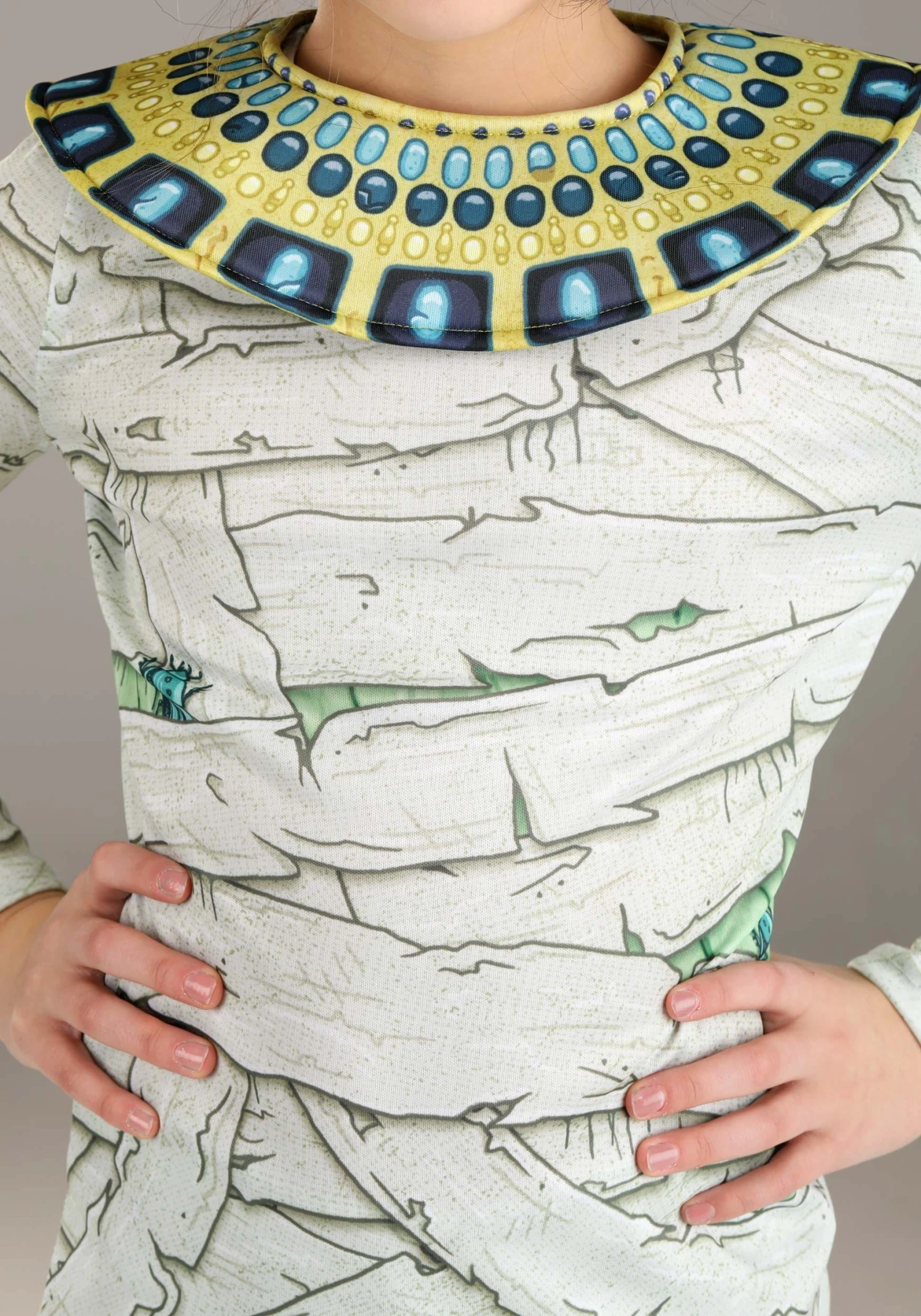 Egyptian Mummy Costume For Girls W/ Scarabs 5 Egyptian Mummy Costume For Girls W/ Scarabs - Image 5