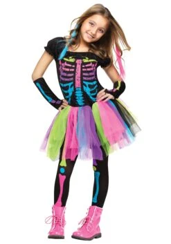 Fun World Girls Funky Punky Bones Costume
