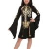 Girl's Gilded Skeleton Costume Dress