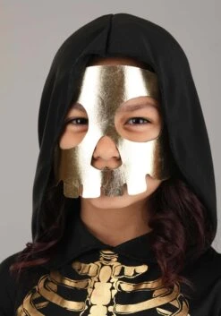 Girl's Gilded Skeleton Costume Dress -Halloween Night Deals Store girls gilded skeleton dress costume alt 2