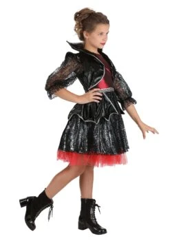 Gothic Vampire Girl's Costume -Halloween Night Deals Store girls gothic vampire costume alt 4