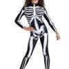 Girl's Skeleton Jumpsuit Costume