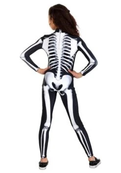 Girl's Skeleton Jumpsuit Costume 3 Girl's Skeleton Jumpsuit Costume -Halloween Night Deals Store girls jumpsuit skeleton costume alt 1