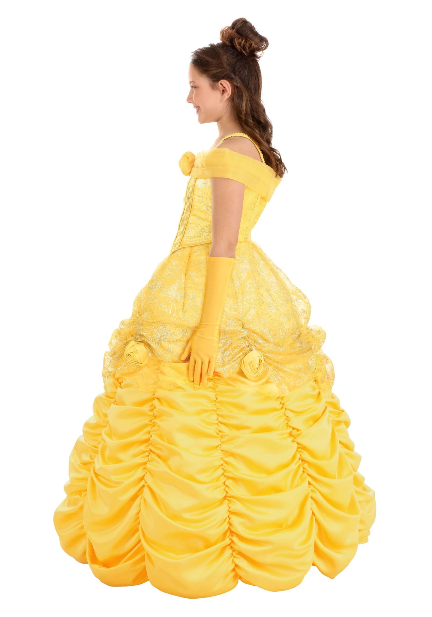 Girl's Beauty And The Beast Premium Belle Costume Dress 3 Girl's Beauty And The Beast Premium Belle Costume Dress - Image 3