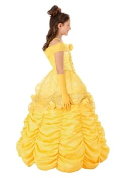 Girl's Beauty And The Beast Premium Belle Costume Dress 13 Girl's Beauty And The Beast Premium Belle Costume Dress -Halloween Night Deals Store girls premium belle costume alt 3