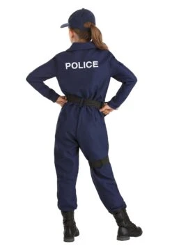Girl's Tactical Cop Jumpsuit Costume -Halloween Night Deals Store girls tactical cop jumpsuit alt 6