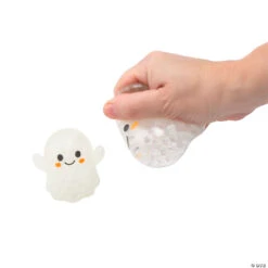 Glow-in-the-Dark Ghost Water Bead Squeeze Toys - 12 Pc. -Halloween Night Deals Store glow in the dark ghost water bead squeeze toys 12 pc 14271657 a01