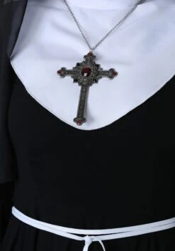 Nun Gothic Cross Necklace -Halloween Night Deals Store gothic cross necklace alt 3