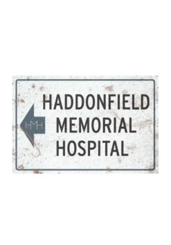 TRICK OR TREAT STUDIOS Haddonfield Memorial Hospital Metal Sign From Halloween 2