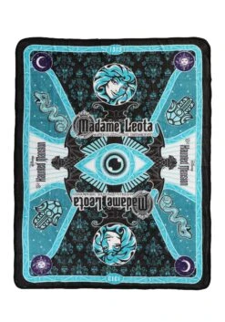 Haunted Mansion Haunted Tarot Micro Raschel Throw Blanket -Halloween Night Deals Store haunted mansion haunted tarot micro raschel throw alt 1