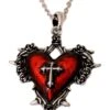 Heart Necklace With Cross