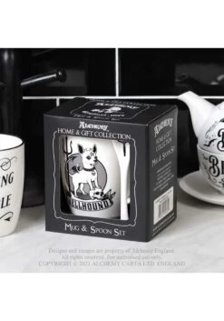 Hellhound Mug And Spoon Set -Halloween Night Deals Store hellhound mug and spoon set alt 3