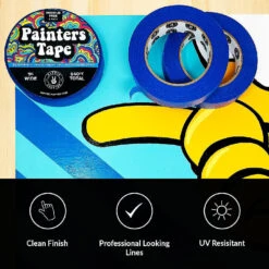 Hippie Crafter Blue Painters Tape 3 Pack -Halloween Night Deals Store hippie crafter blue painters tape 3 pack14219357 a02NOWA