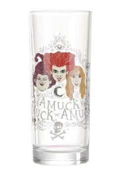 Hocus Pocus Glitter Glass Tumbler Set 8 Hocus Pocus Glitter Glass Tumbler Set -Halloween Night Deals Store hocus pocus glitter glass tumbler set alt 2