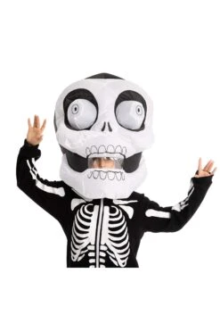 Adult Inflatable Skull Bobblehead Costume Mask