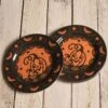 Halloween Pumpkin Decorative Plate Set By Johanna Parker