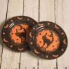 Halloween Scaredy Cat Decorative Plate Set By Johanna Parker