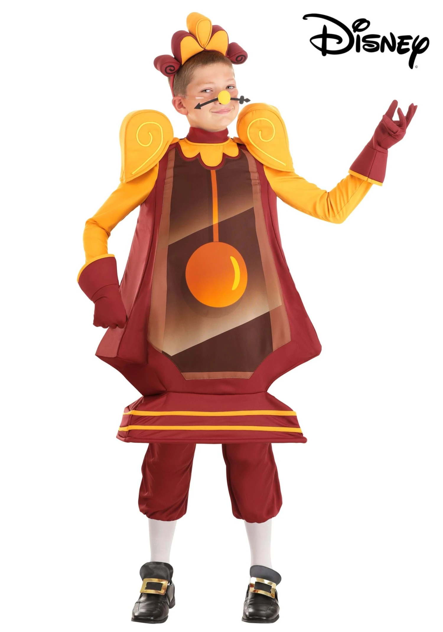 Cogsworth Costume For Kids From Disney's Beauty And The Beast 2 Cogsworth Costume For Kids From Disney's Beauty And The Beast - Image 2
