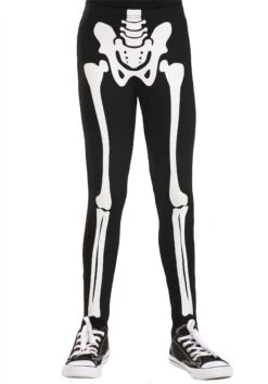Classic Skeleton Leggings For Kids