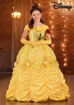 Girl's Beauty And The Beast Premium Belle Costume Dress