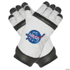 Kid's White Astronaut Gloves