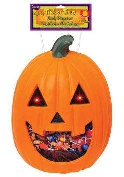 Jolly Jack Light Up Pumpkin Door Candy Bowl 3 Jolly Jack Light Up Pumpkin Door Candy Bowl -Halloween Night Deals Store light up jolly jack pumpkin door candy bowl alt 1