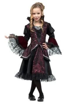 Lil' Victorian Vampire Costume For Girls
