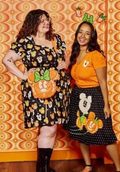 Disney Mickey And Minnie Pumpkin Balloon Loungefly Headband -Halloween Night Deals Store loungefly disney mickey minnie pumpkin headband alt 4