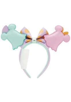 Women's Loungefly Disney Pastel Ghost Minnie And Mickey Ears Headband -Halloween Night Deals Store loungefly disney pastel ghost minnie and mickey headband alt
