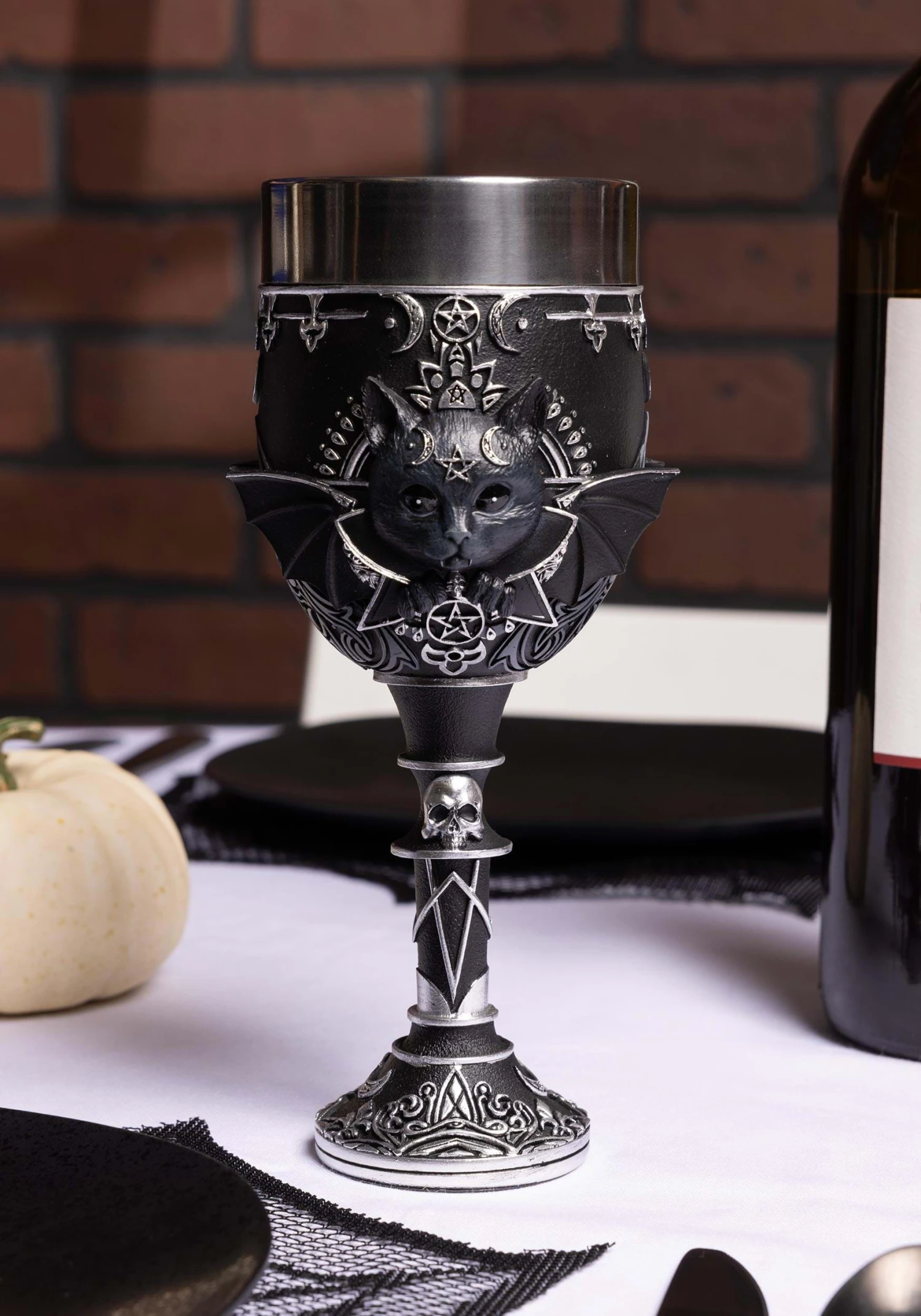 NEMESIS NOW 7.5-Inch Malpuss Catpire Cult Cutie Goblet 1 NEMESIS NOW 7.5-Inch Malpuss Catpire Cult Cutie Goblet