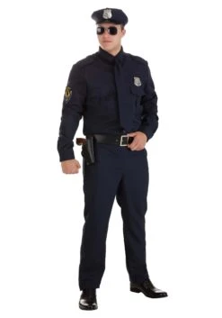 Men's Cop Costume -Halloween Night Deals Store mens cop costume alt 8
