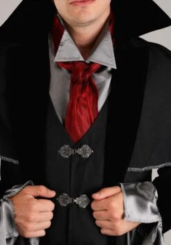 Plus Size Men's Royal Vampire Costume -Halloween Night Deals Store mens plus size royal vampire costume alt 2