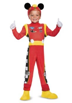 Halloween Night Deals Store 8 Disguise Mickey Roadster Deluxe Toddler Costume For Boys