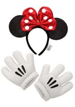 Minnie Glitter Headband & Gloves Set -Halloween Night Deals Store minnie glitter headband gloves set alt 3