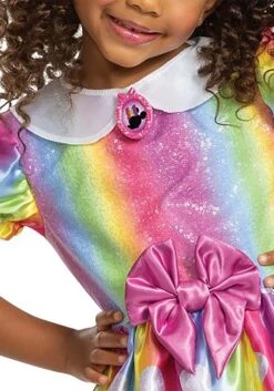 Disguise Minnie Mouse Rainbow Minnie Toddler Costume -Halloween Night Deals Store minnie mouse rainbow minnie toddler costume alt 3