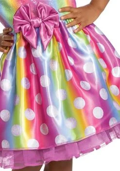 Disguise Minnie Mouse Rainbow Minnie Toddler Costume -Halloween Night Deals Store minnie mouse rainbow minnie toddler costume alt 4