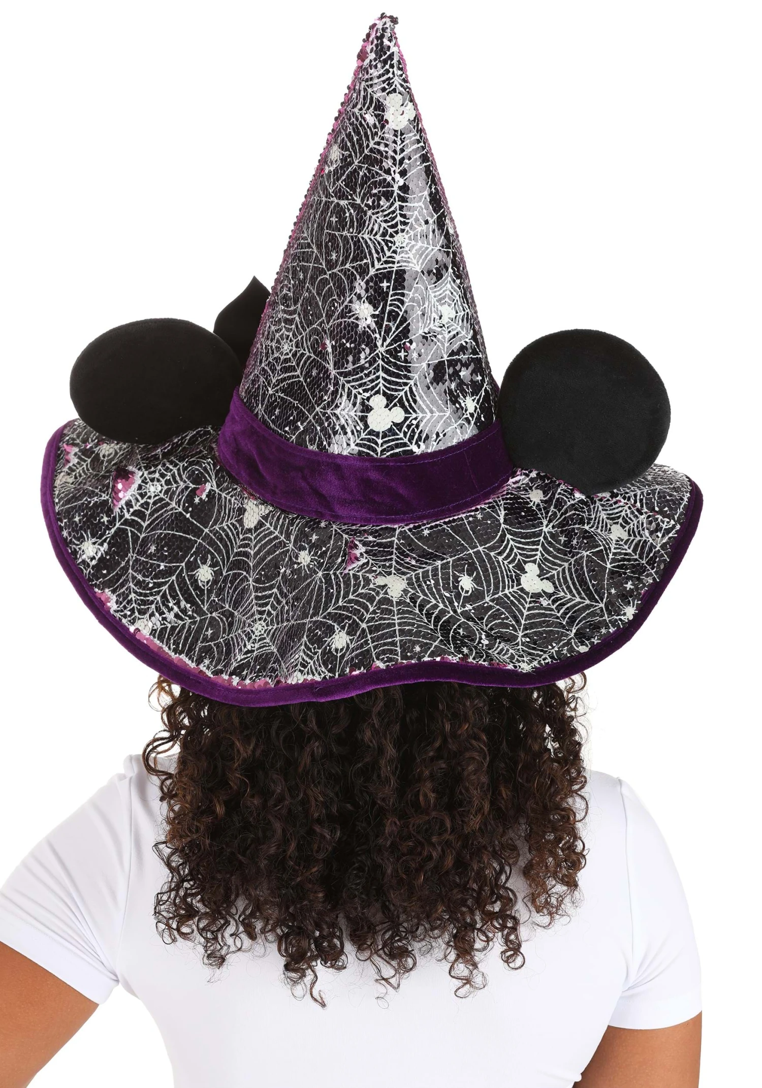 Disney Minnie Mouse Spider Webs Adult Witch Hat 3 Disney Minnie Mouse Spider Webs Adult Witch Hat - Image 3