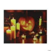 Northlight Orange And Yellow LED Lighted Witch's Jack-O'-Lantern Halloween Wall Art 15.75" X 19.5"