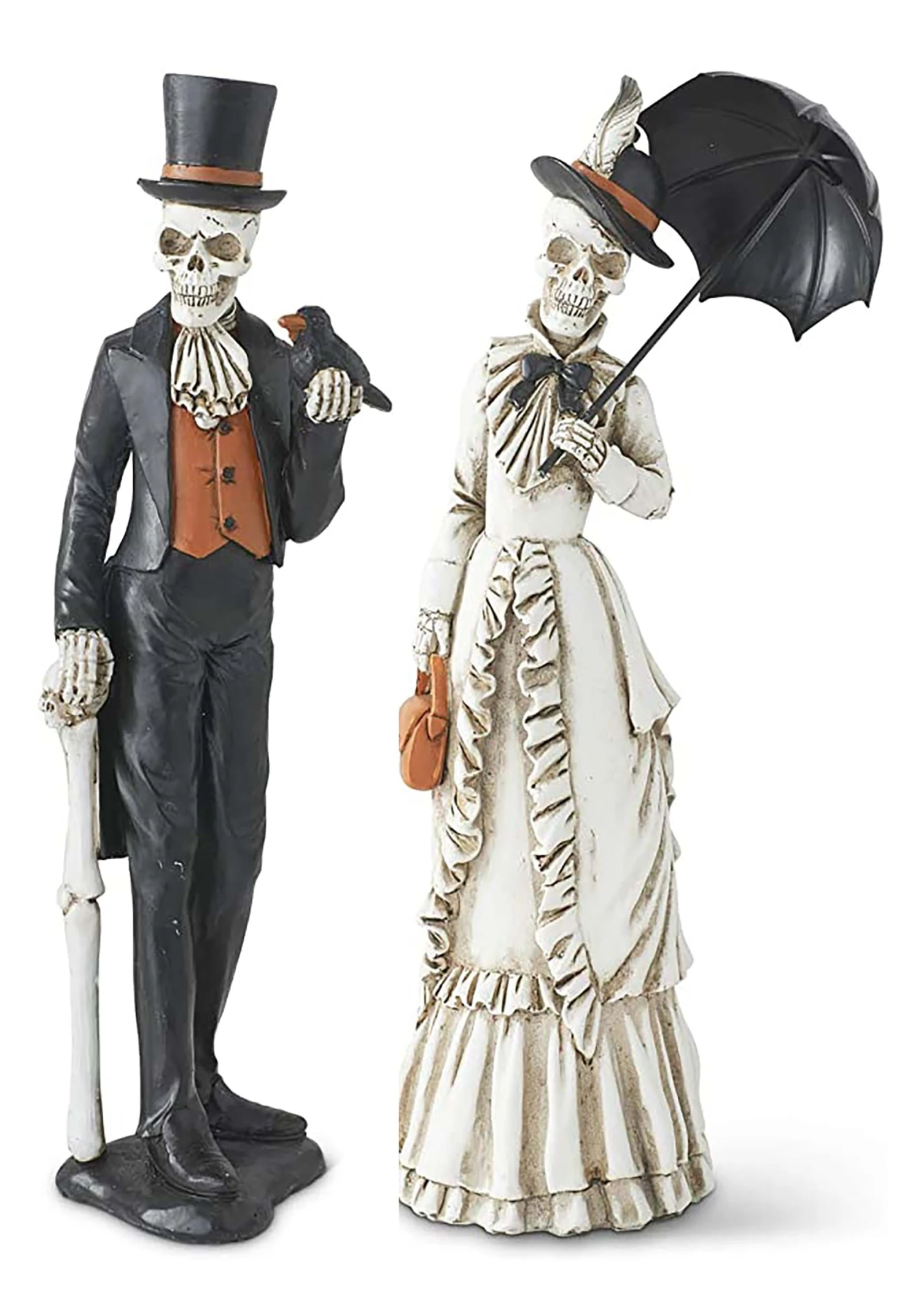 Set Of 2 Resin 13-Inch Skeletons Decoration 2 Set Of 2 Resin 13-Inch Skeletons Decoration - Image 2