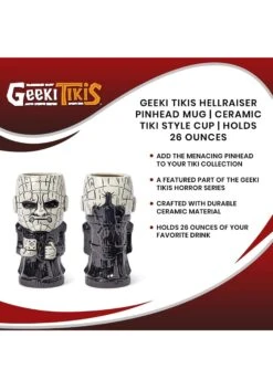 Pinhead Geeki Tikis 27oz Mug -Halloween Night Deals Store pinhead 27oz geeki tikis mug alt 2