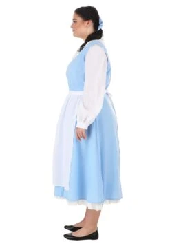 Belle Blue Dress Costume For Plus Size Women From Disney's Beauty And The Beast -Halloween Night Deals Store plus size beauty and the beast belle blue dress alt 6