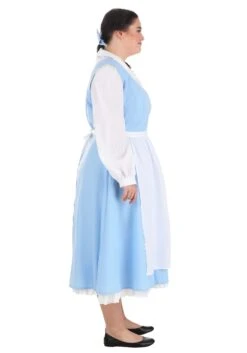 Belle Blue Dress Costume For Plus Size Women From Disney's Beauty And The Beast -Halloween Night Deals Store plus size beauty and the beast belle blue dress alt 8