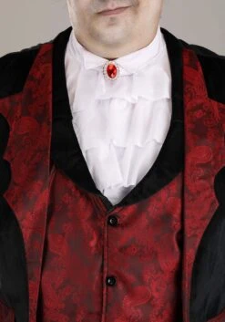 Men's Plus Size Dashing Vampire Costume -Halloween Night Deals Store plus size dashing vampire alt 1