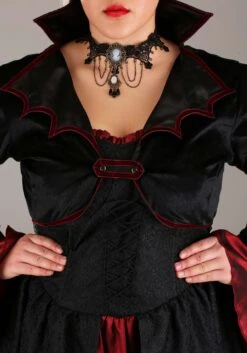 Plus Size Ravishing Vampire Costume For Women 12 Plus Size Ravishing Vampire Costume For Women -Halloween Night Deals Store plus size ravishing vampire costume alt 4