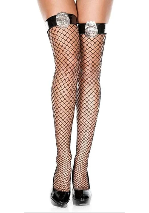MUSIC LEGS Police Badge Thigh Highs Accessories 1 MUSIC LEGS Police Badge Thigh Highs Accessories